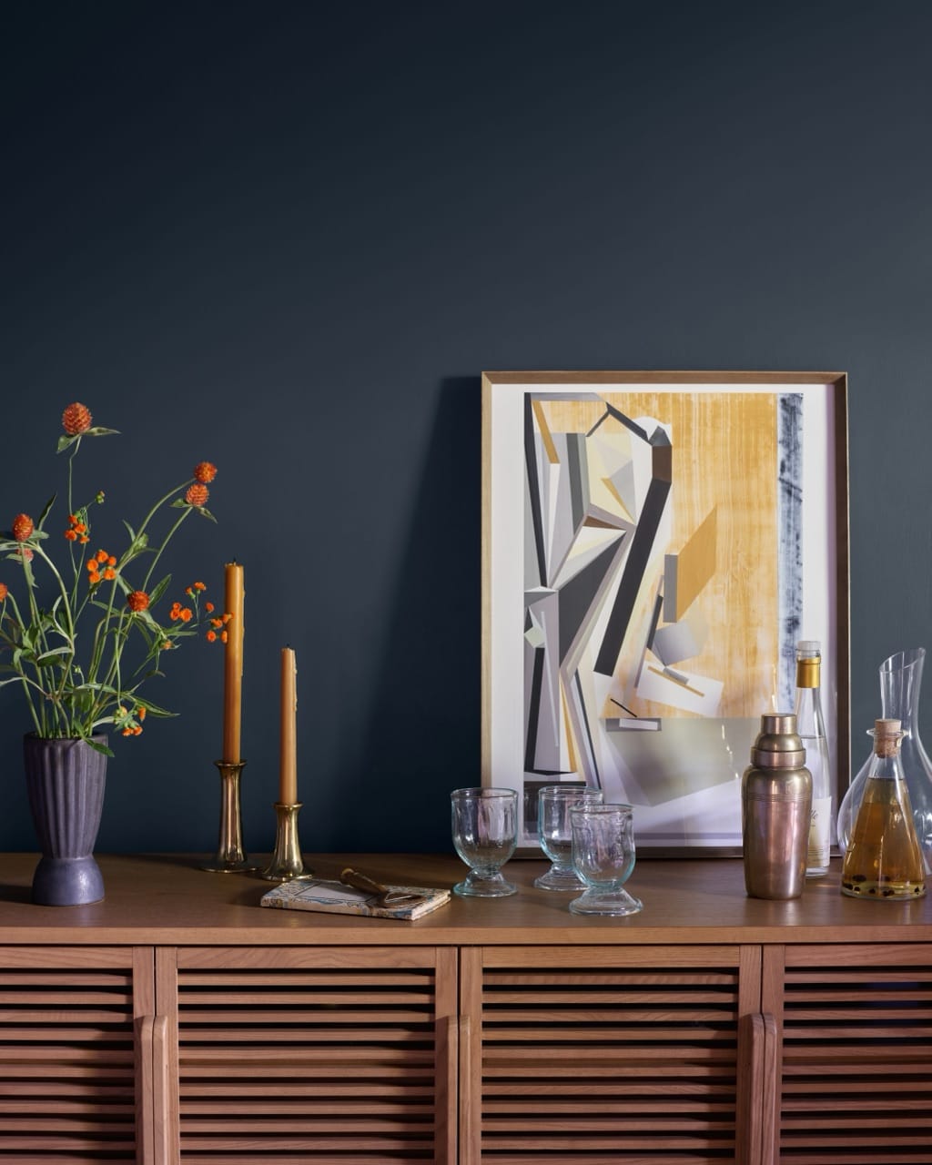 Benjamin Moore Sideboard — photography by Sean McLaughlin for Benjamin Moore
